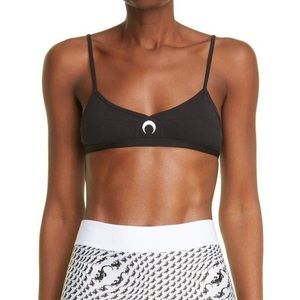 Marine Serre black logo ribbed bra top [SOLD]